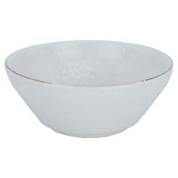 White porcelain soup bowl with gold font, 12 cm product image