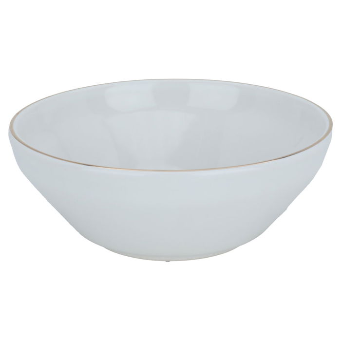 White porcelain soup bowl, elephant pattern, 14 cm image 1