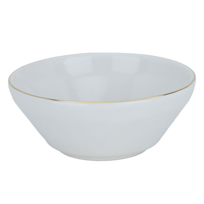 White porcelain soup bowl, elephant pattern, 12 cm image 1