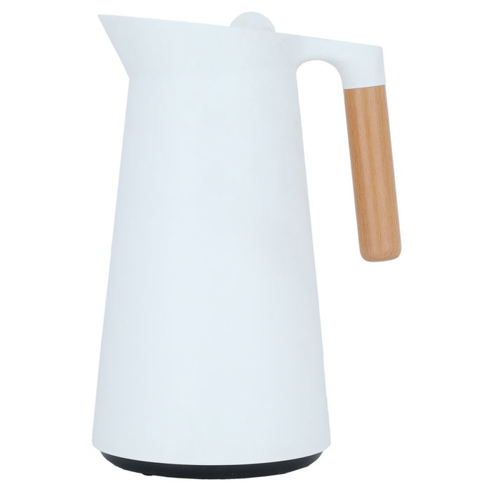 Linda white wooden thermos 1 liter image 1