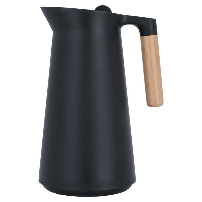 Linda Thermos Black Wooden Handle 1 Liter image 1