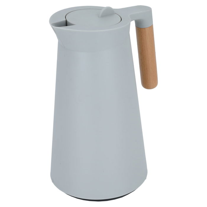 Linda thermos dark gray wooden handle 1 litre image 2