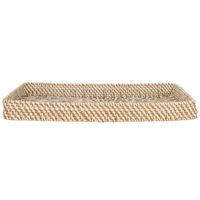 Tofferia Rectangular wicker beige pattern seashell brown product image