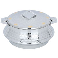 Indian Food Container Ashwaq Silver Gold Steel 2000 ml product image