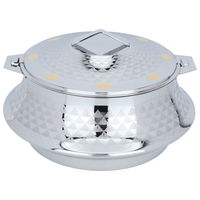 Indian Food Container Ashwaq Silver Gold Steel 7500 ml product image