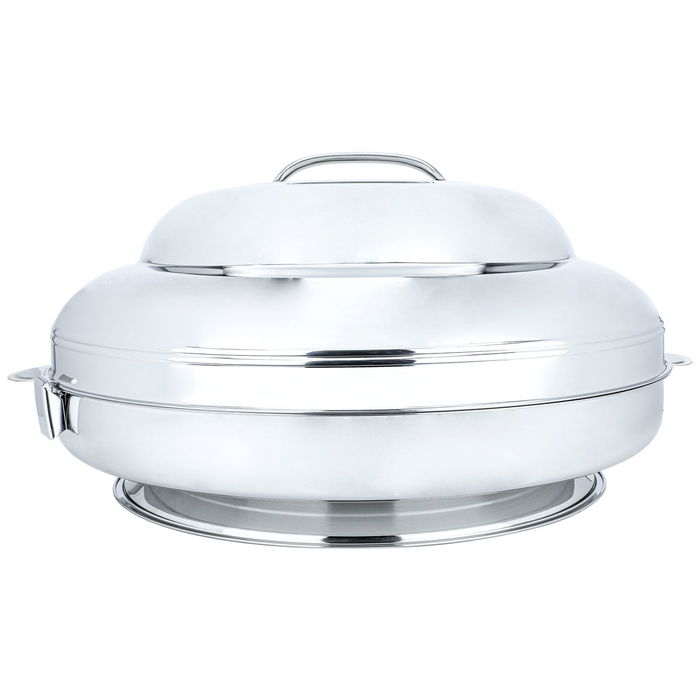 Indian Food Container Jumbo Silver Steel With Base 70 cm image 1