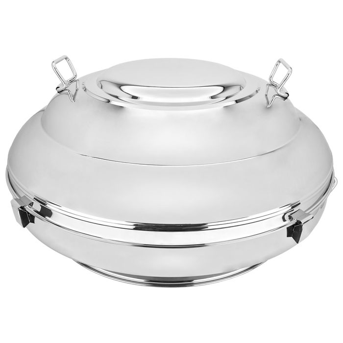 Indian Food Container Jumbo Silver Steel With Base 85 cm image 2