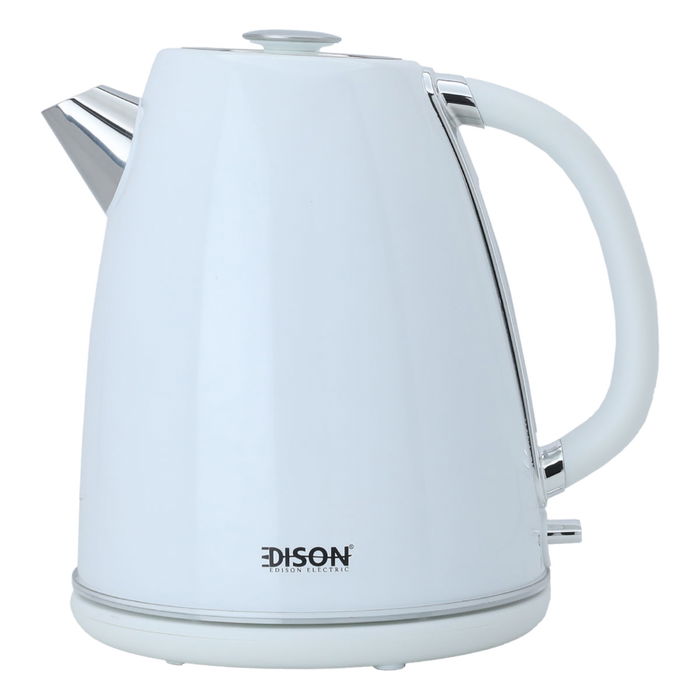 Edison white steel kettle, 1.7 liters, 1850 watts image 1