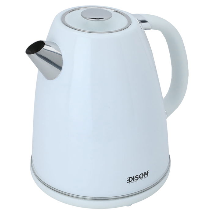 Edison white steel kettle, 1.7 liters, 1850 watts image 2