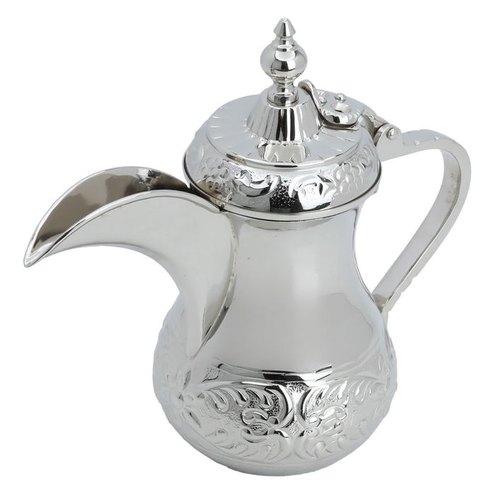 Arabic coffee pot, nickel silver, with engraving image 2