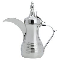Arabic coffee pot, nickel silver, with engraving product image