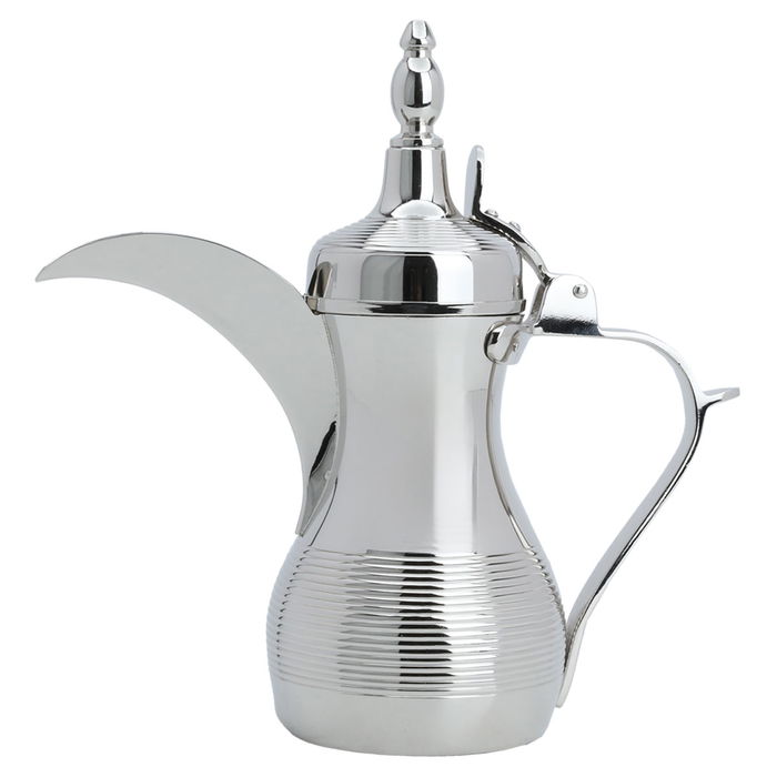 Arabic coffee pot, nickel silver, with engraving image 1