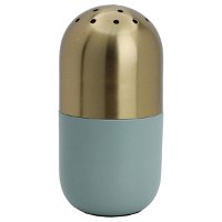 Light green steel incense burner with gold product image