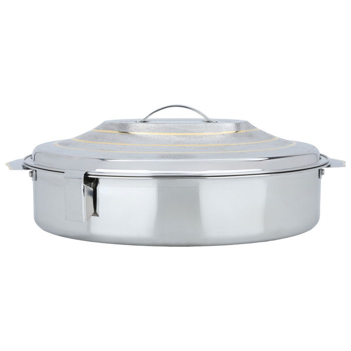 Oval Food Container Silver Gold 5500 ml image 1