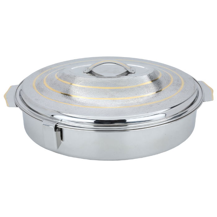 Oval Food Container Silver Gold 5500 ml image 2