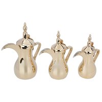 Sulaiman gold dallah set 3 pieces product image