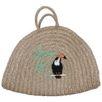 Beige wicker bag with a bird's hand shape product image