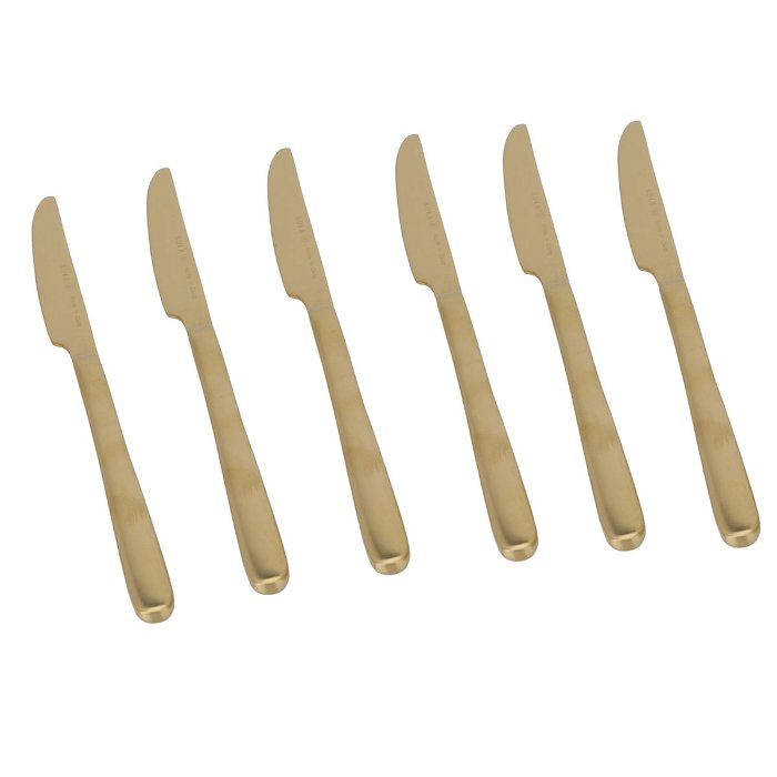 Ibiza Gold Plain Spoons Set 30 Pieces image 4