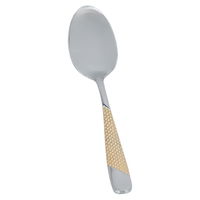 Gold engraving teaspoon set 6 pieces product image