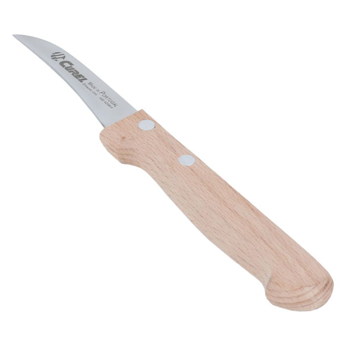 Wooden hand peeling knife 7 cm image 1