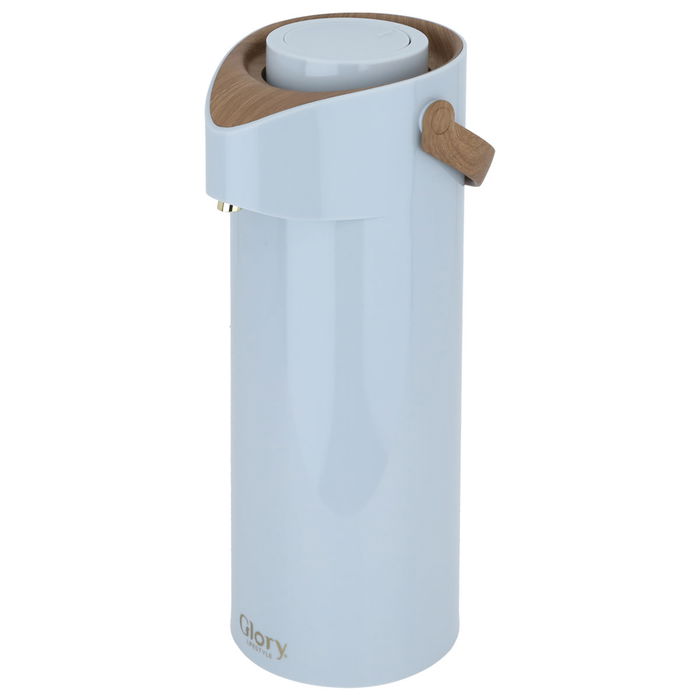 Hospitality thermos, gray and wooden, 1.9 liters image 2