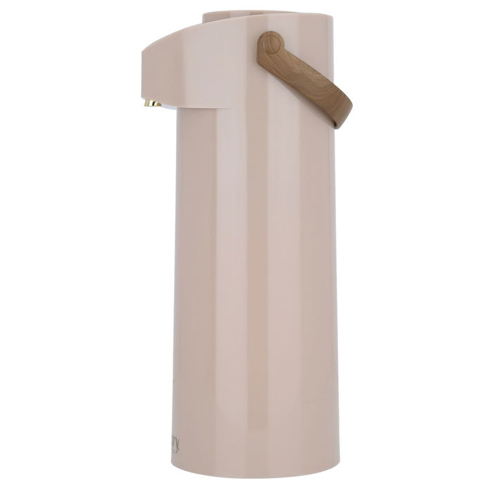 Al Diyafah Thermos, light brown with wood, 1.9 liters image 1