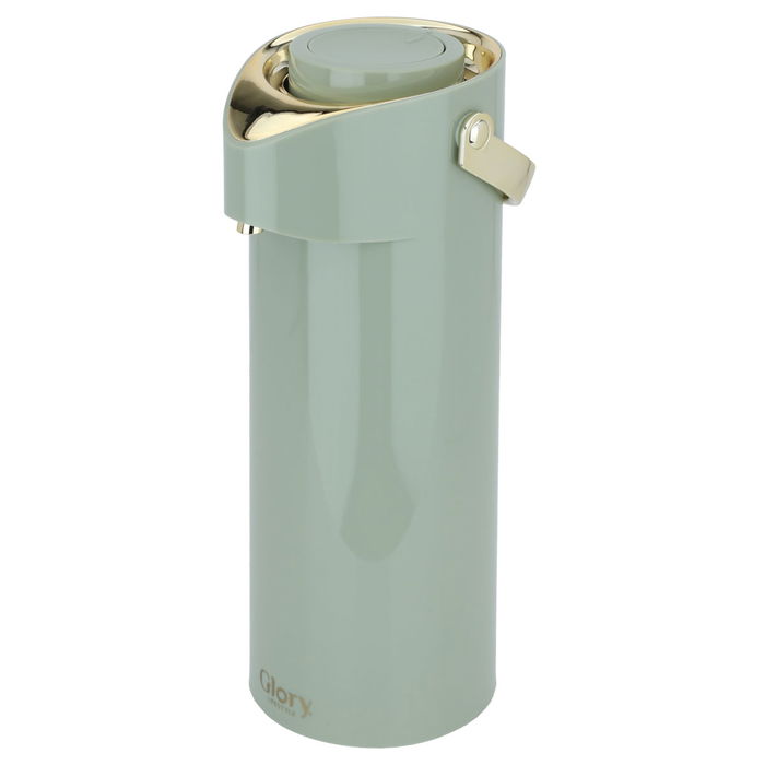 Diyafah Thermos Green Willow Leaves with Gold 1.9 liters image 2