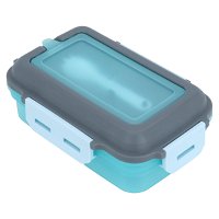 Blue Rectangular Lunch Box With Lid 1.2 Liter product image