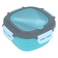 Blue Square Lunch Box With Lid 1.2 Liter product image