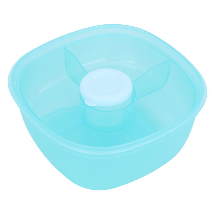 Blue Square Lunch Box With Lid 1.2 Liter image 2