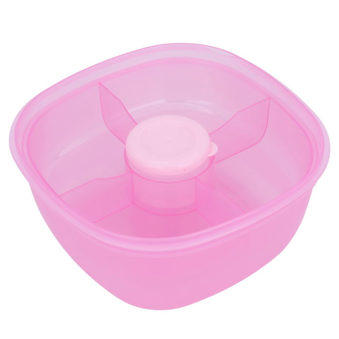 Pink Square Lunch Box With Lid 1.2 Liter image 2