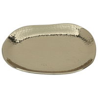 Medium golden oval steel serving dish product image