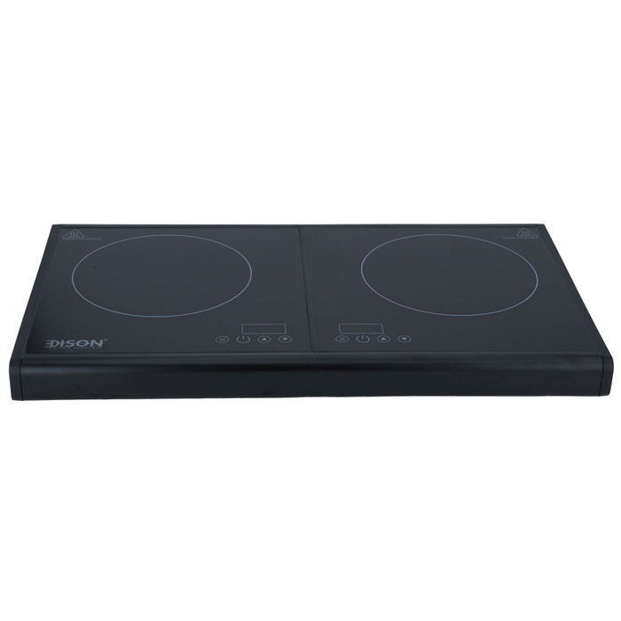 Edison Double Ceramic Burner Black 2800W image 1