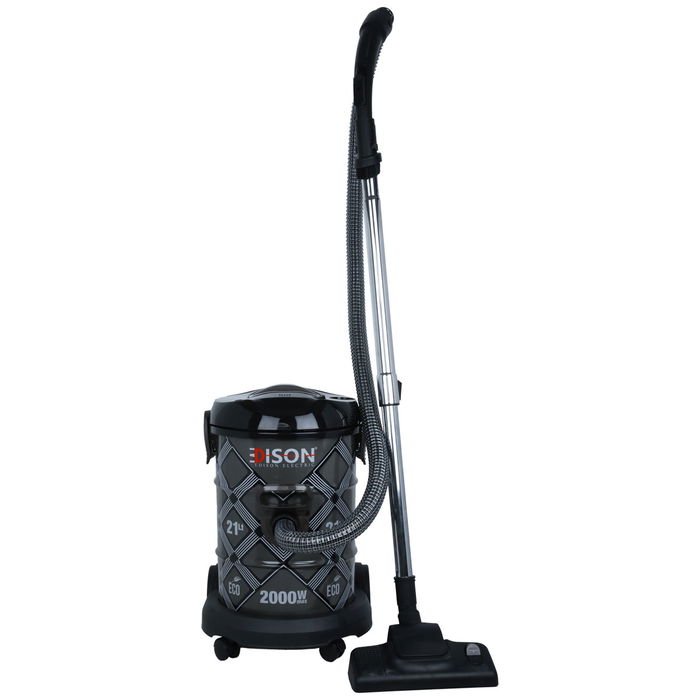 Edison Vacuum Cleaner Barrel Grey Black 21 Liter 2000 Watt image 1