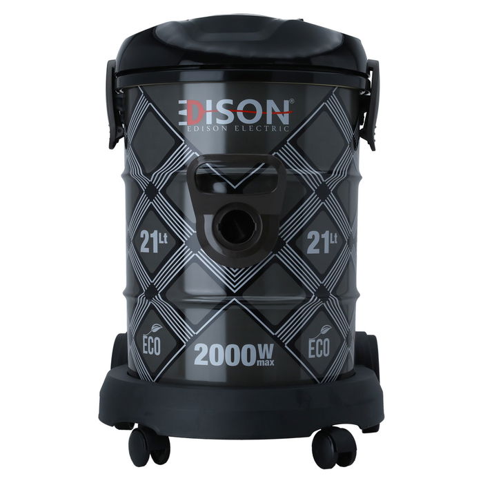 Edison Vacuum Cleaner Barrel Grey Black 21 Liter 2000 Watt image 2