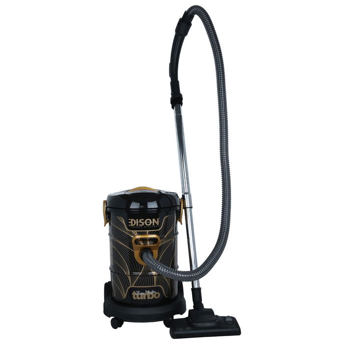 Edison Vacuum Cleaner Black Barrel Gold 25 Liter 2000 Watt image 1