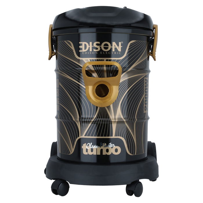 Edison Vacuum Cleaner Black Barrel Gold 25 Liter 2000 Watt image 2