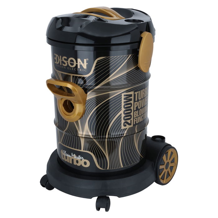 Edison Vacuum Cleaner Black Barrel Gold 25 Liter 2000 Watt image 3