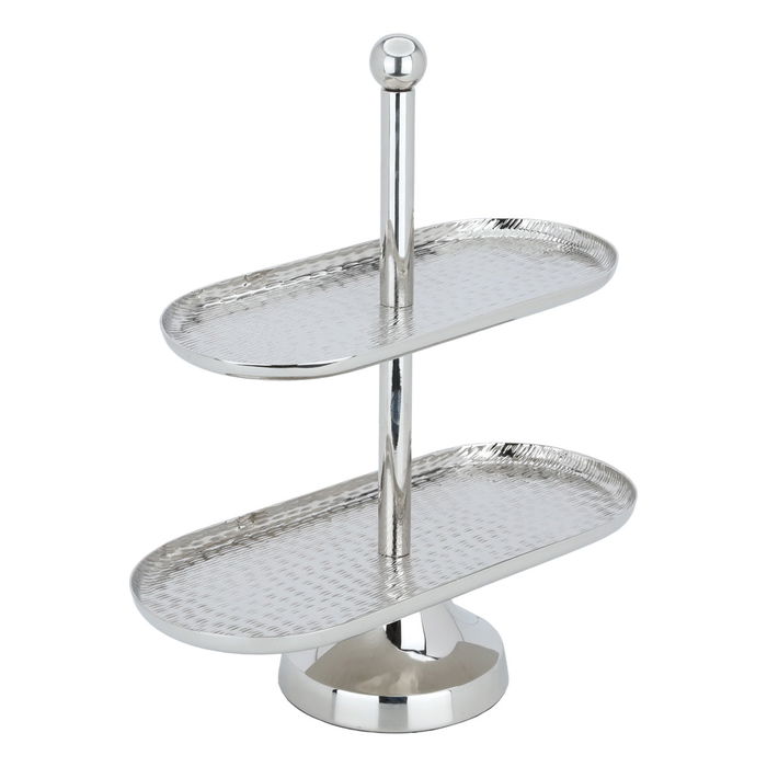 Steel cake serving stand, 2 floors image 2