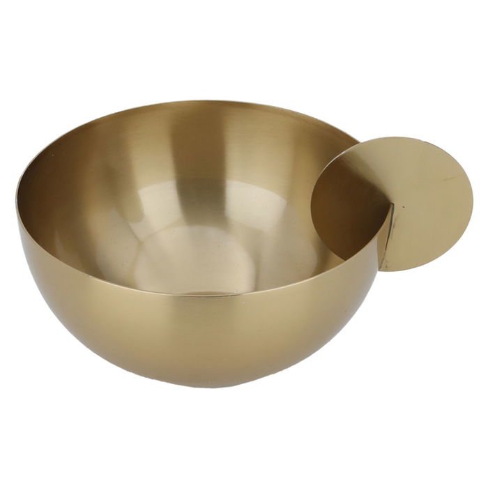 Round acetylceous bowl with golden hand image 2