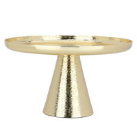 Circular serving stand with a medium golden base product image