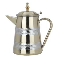 Gold and silver steel jug, 26 cm product image