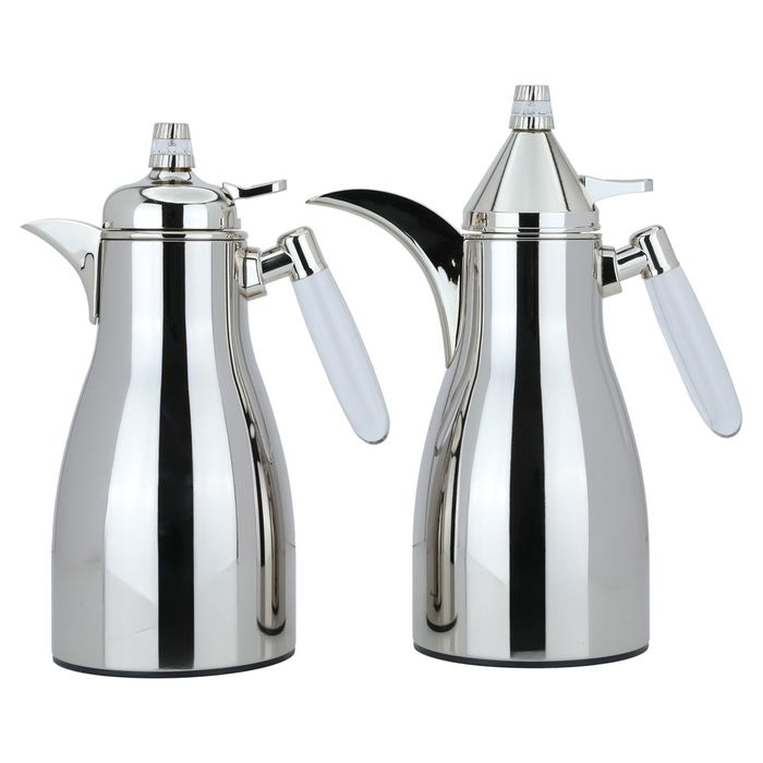 Maymouna thermos set, silver, transparent, two pieces image 1