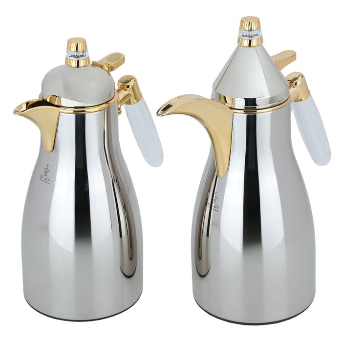 Maymouna thermos set, silver, transparent and gold, two pieces image 2