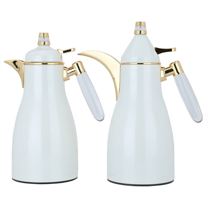 Maimouna pearl thermos set, transparent and gold, 2 pieces image 1