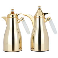 Auspicious golden thermos set, crystal hand, two pieces product image