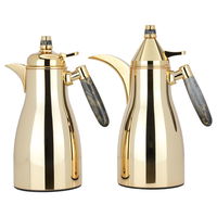 Maimouna thermos set, gold, black marble handle, two pieces product image