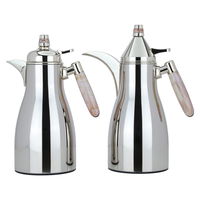 Auspicious silver thermos set, light mauve hand, two pieces product image