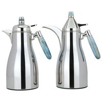 Maymouna thermos set, silver, cyan, two pieces product image