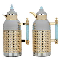 Sarah nickel hand blue crystal thermos set of two pieces product image